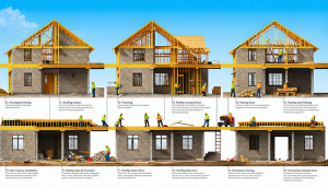 La construction d’une maison repose sur des fondations solides, tant au sens propre qu’au symbolique. Le gros œuvre représente l’épine dorsale de tout projet immobilier, assurant la robustesse et la durabilité du bâti. Entre terrasser la parcelle, couler des fondations [&hellip;]