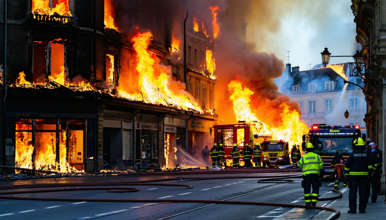 à mâcon, un incendie rue rambuteau serait d'origine accidentelle. le point sur l’intervention des pompiers et les perturbations dans le secteur.