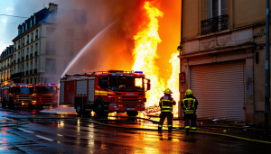 Un incendie d&rsquo;une intensité considérable s’est déclaré en fin d’après-midi du 4 août dans un bâtiment à usage de garage et d&rsquo;atelier situé au 138 de la rue Rambuteau à Mâcon. Visible de loin grâce à un épais dégagement de [&hellip;]