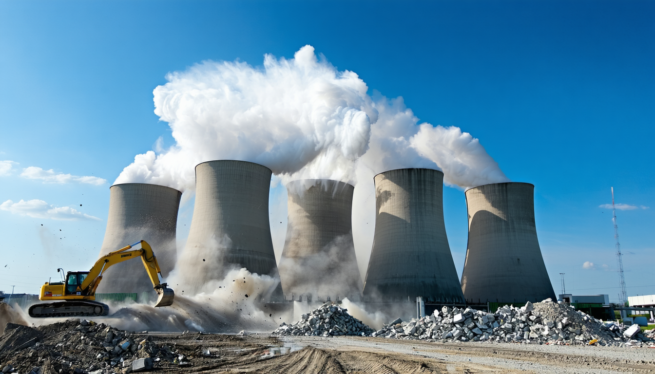 découvrez comment huit tours de refroidissement ont été spectaculairement démolies, établissant un record impressionnant lors de cette opération de démolition hors du commun.