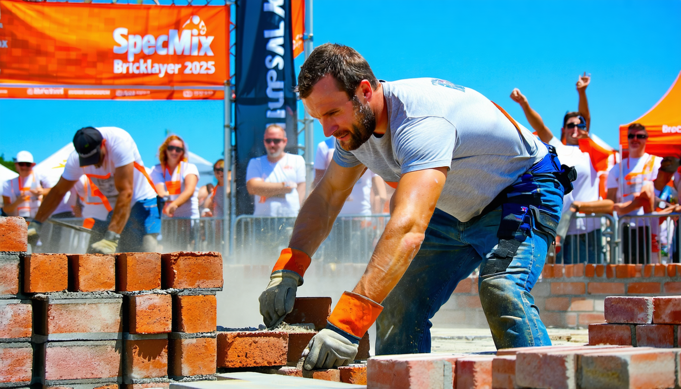 le concours specmix bricklayer 2025 revient le 25 septembre ! assistez à la compétition ultime de maçons et découvrez les meilleurs talents du métier. ne manquez pas cet événement phare pour les passionnés de construction et de maçonnerie.